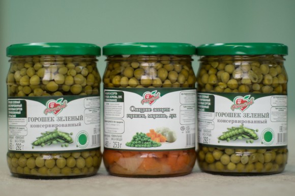 Горошек зелный консервированный
