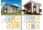 Недорогой каркасный дом 9х8 с мансардой - строительство